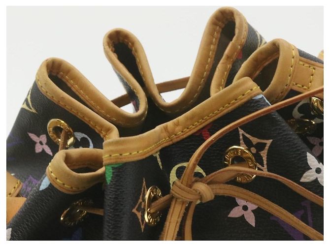 LOUIS VUITTON Sac à épaule Noe Monogram Multicolore Noir M42230 LV Auth am337bSAV - vue 5