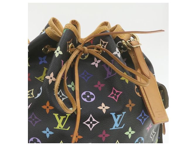 LOUIS VUITTON Sac à épaule Noe Monogram Multicolore Noir M42230 LV Auth am337bSAV - vue 6