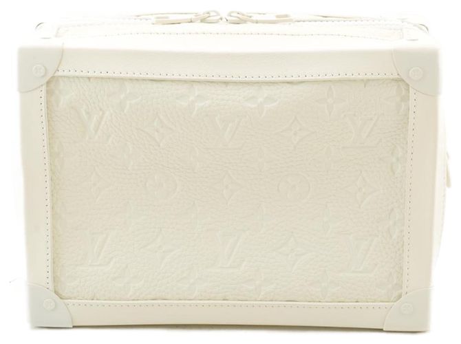 LOUIS VUITTON Borsa a Spalla Virgil Abloh Soft Trunk Box Bianca M53254 Auth ak104SM Bianco - vista 14