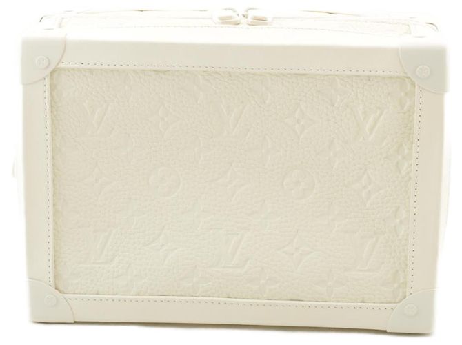 LOUIS VUITTON Borsa a Spalla Virgil Abloh Soft Trunk Box Bianca M53254 Auth ak104SM Bianco - vista 2