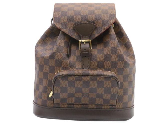 LOUIS VUITTON Zaino Montsouris MM Damier Ebene N51143 LV Auth 26498SAM - vista 14