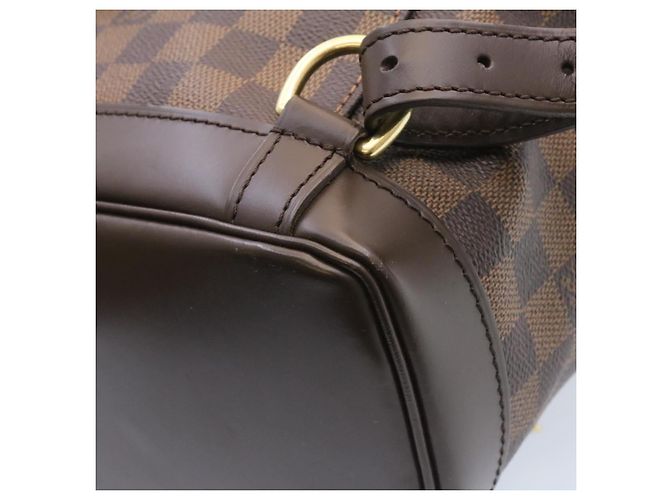LOUIS VUITTON Zaino Montsouris MM Damier Ebene N51143 LV Auth 26498SAM - vista 18