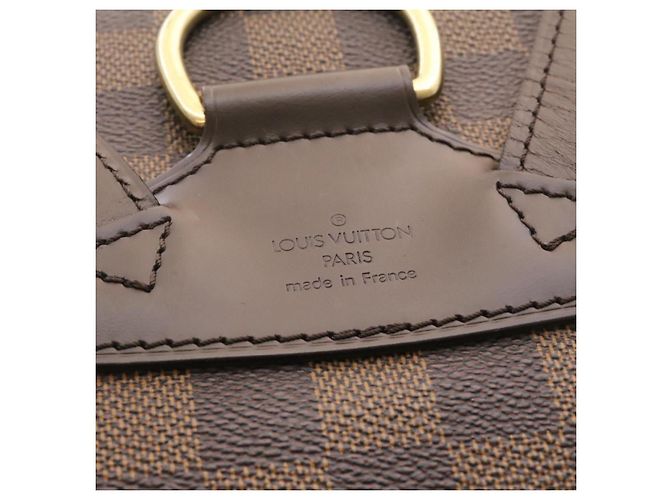 LOUIS VUITTON Zaino Montsouris MM Damier Ebene N51143 LV Auth 26498SAM - vista 19