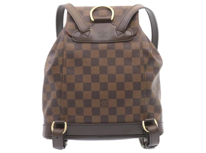 LOUIS VUITTON Zaino Montsouris MM Damier Ebene N51143 LV Auth 26498SAM - vista 2