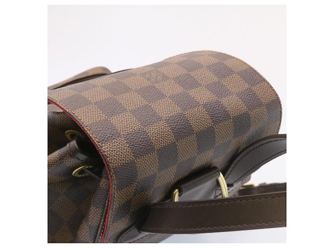 LOUIS VUITTON Zaino Montsouris MM Damier Ebene N51143 LV Auth 26498SAM - vista 6