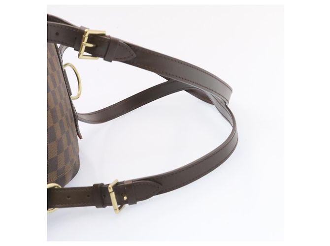 LOUIS VUITTON Zaino Montsouris MM Damier Ebene N51143 LV Auth 26498SAM - vista 7