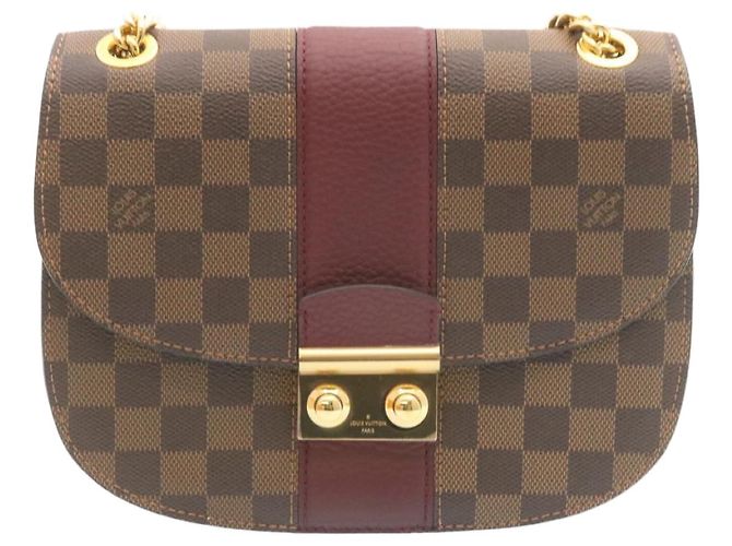 LOUIS VUITTON Borsa a Spalla Wight Chain Damier Ebene N64420 LV Auth 27625SAV - vista 13