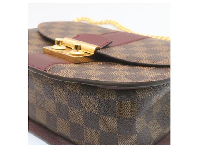 LOUIS VUITTON Borsa a Spalla Wight Chain Damier Ebene N64420 LV Auth 27625SAV - vista 14