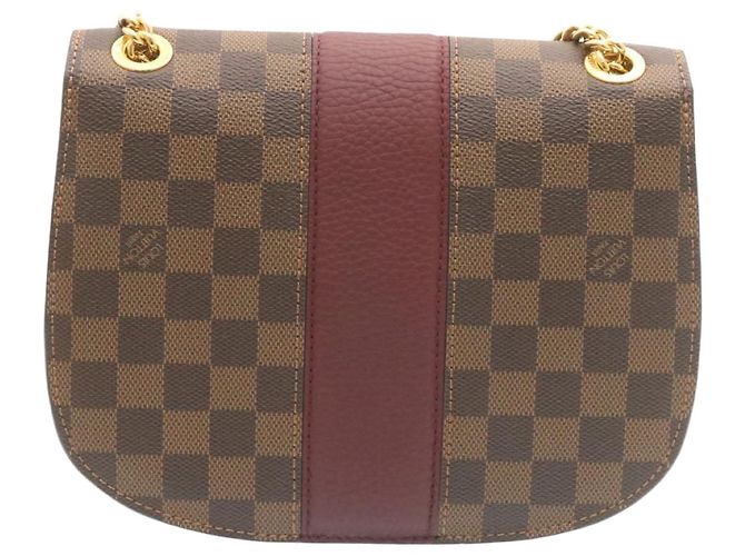 LOUIS VUITTON Borsa a Spalla Wight Chain Damier Ebene N64420 LV Auth 27625SAV - vista 2