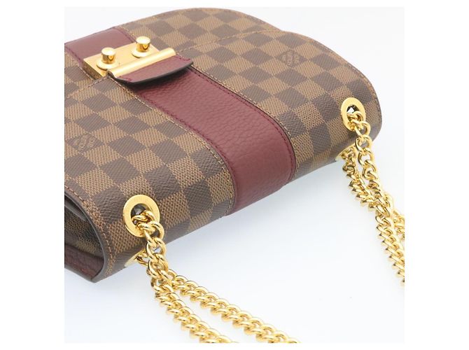 LOUIS VUITTON Borsa a Spalla Wight Chain Damier Ebene N64420 LV Auth 27625SAV - vista 6