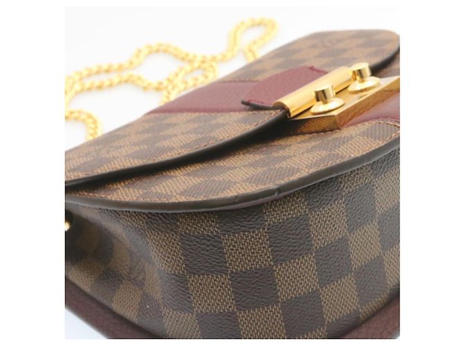 LOUIS VUITTON Borsa a Spalla Wight Chain Damier Ebene N64420 LV Auth 27625SAV - vista 8