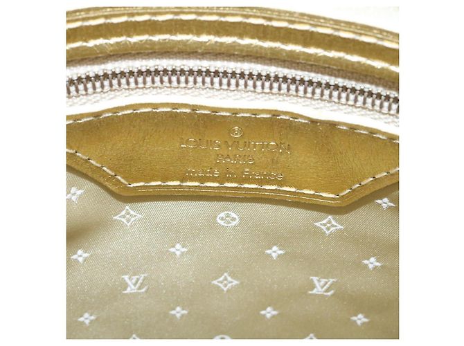 LOUIS VUITTON Borsa a Mano Suhari Lockit PM Pelle Oro M91889 LV Auth 28662SM D'oro - vista 19