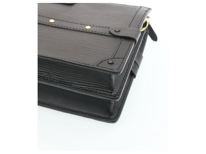 LOUIS VUITTON Epi Trunk Clutch Borsa a Spalla 2Way Nera M53052 LV Auth 28382SM Nero - vista 15