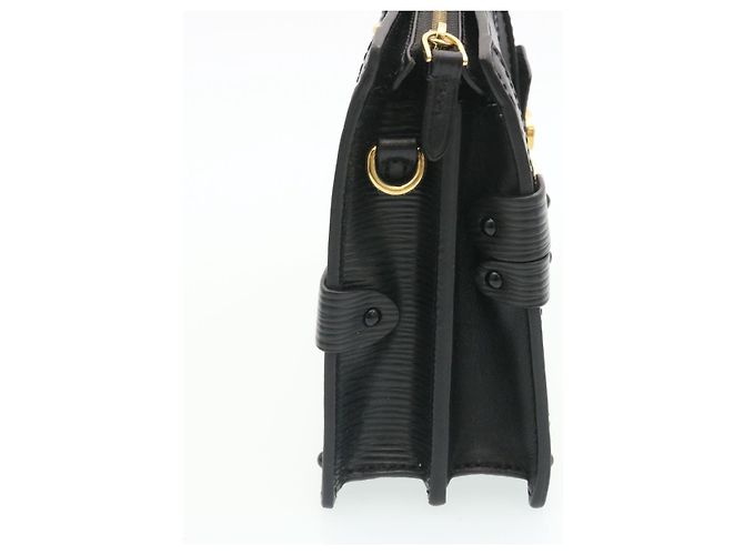 LOUIS VUITTON Epi Trunk Clutch Borsa a Spalla 2Way Nera M53052 LV Auth 28382SM Nero - vista 4