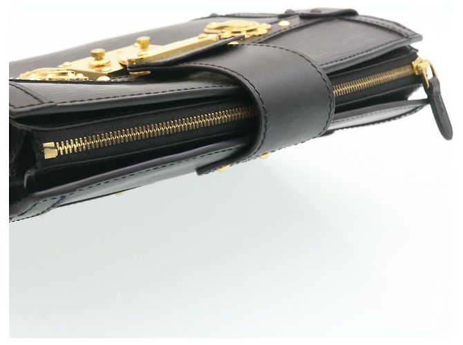 LOUIS VUITTON Epi Trunk Clutch Borsa a Spalla 2Way Nera M53052 LV Auth 28382SM Nero - vista 5