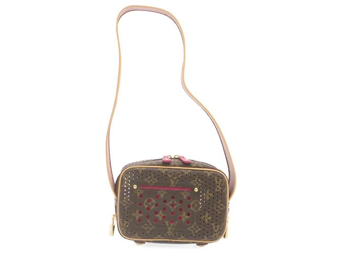 LOUIS VUITTON Borsa a Spalla Mini Trocadero Monogram Perfo M95175 LV Auth 28917SAV Fuschia - vista 13
