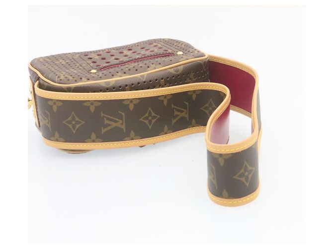 LOUIS VUITTON Borsa a Spalla Mini Trocadero Monogram Perfo M95175 LV Auth 28917SAV Fuschia - vista 7