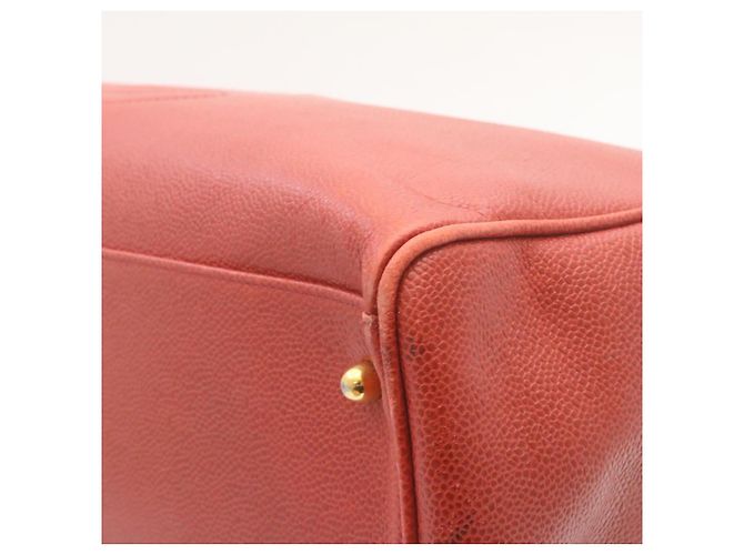 Borsa a spalla CHANEL Chain COCO Mark Super modello in pelle caviar rossa CC Auth am2162gSAV Rosso - vista 15