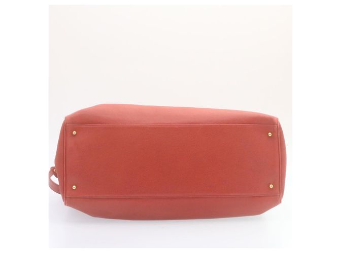 Borsa a spalla CHANEL Chain COCO Mark Super modello in pelle caviar rossa CC Auth am2162gSAV Rosso - vista 5