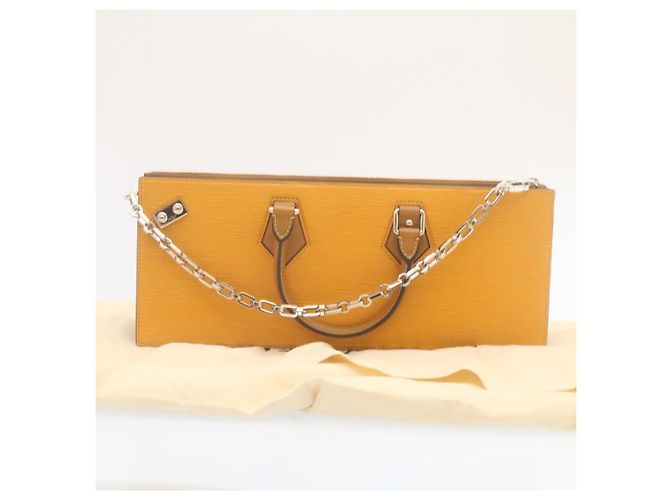 LOUIS VUITTON Borsa Tricot Epi San Fran 2way Gialla M52805 Auth ar6465SV Giallo - vista 12