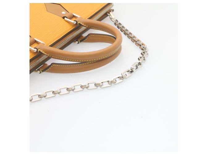 LOUIS VUITTON Borsa Tricot Epi San Fran 2way Gialla M52805 Auth ar6465SV Giallo - vista 8