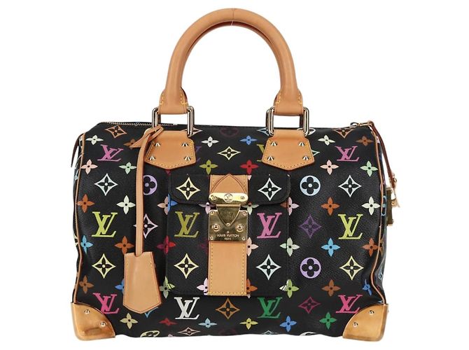 LOUIS VUITTON Handtasche Speedy 30 Monogram Multicolor Schwarz M92642 Auth 125838SAV - Ansicht 13
