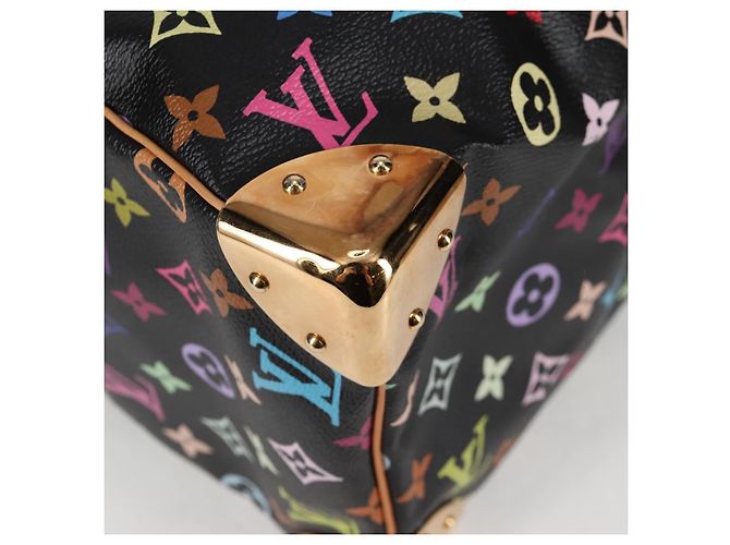 LOUIS VUITTON Handtasche Speedy 30 Monogram Multicolor Schwarz M92642 Auth 125838SAV - Ansicht 14