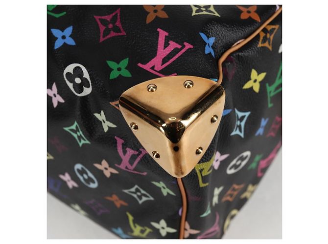 LOUIS VUITTON Handtasche Speedy 30 Monogram Multicolor Schwarz M92642 Auth 125838SAV - Ansicht 15
