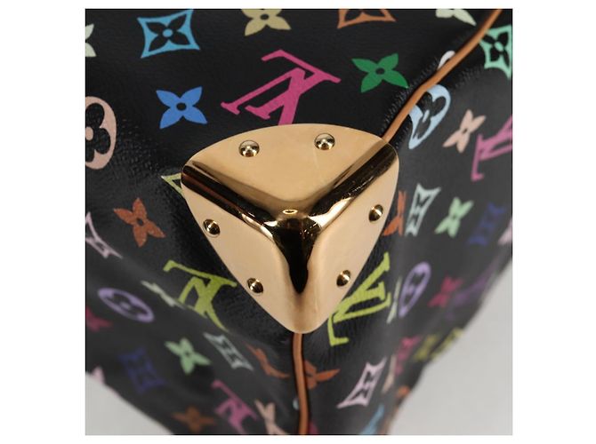 LOUIS VUITTON Handtasche Speedy 30 Monogram Multicolor Schwarz M92642 Auth 125838SAV - Ansicht 17