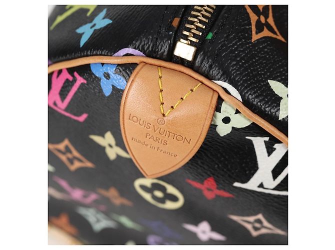 LOUIS VUITTON Handtasche Speedy 30 Monogram Multicolor Schwarz M92642 Auth 125838SAV - Ansicht 18