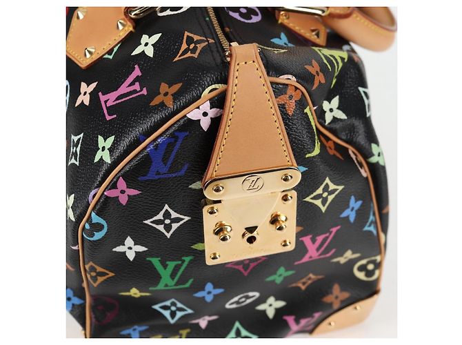 LOUIS VUITTON Handtasche Speedy 30 Monogram Multicolor Schwarz M92642 Auth 125838SAV - Ansicht 19