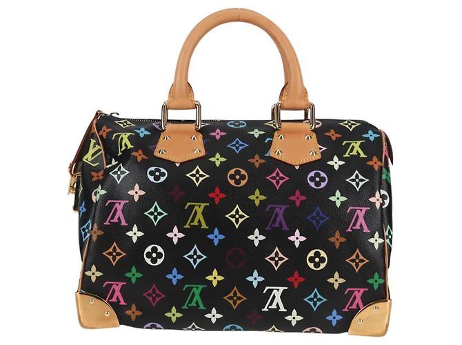 LOUIS VUITTON Handtasche Speedy 30 Monogram Multicolor Schwarz M92642 Auth 125838SAV - Ansicht 2