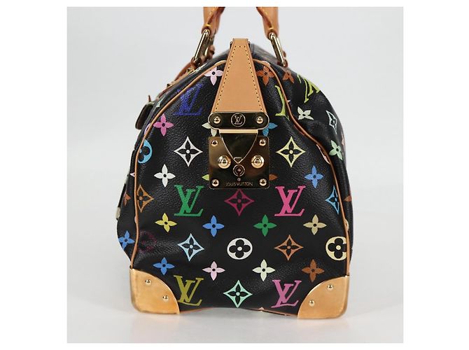 LOUIS VUITTON Handtasche Speedy 30 Monogram Multicolor Schwarz M92642 Auth 125838SAV - Ansicht 3
