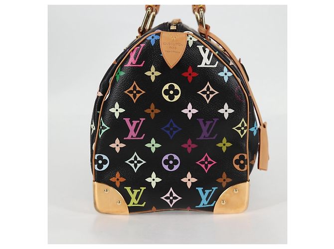 LOUIS VUITTON Handtasche Speedy 30 Monogram Multicolor Schwarz M92642 Auth 125838SAV - Ansicht 4