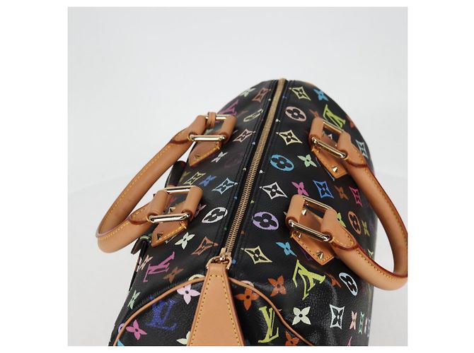 LOUIS VUITTON Handtasche Speedy 30 Monogram Multicolor Schwarz M92642 Auth 125838SAV - Ansicht 6
