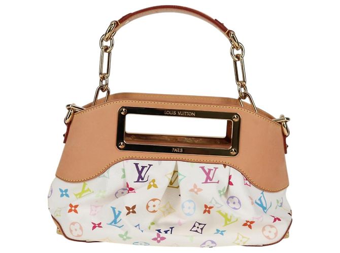 LOUIS VUITTON Schultertasche Judy PM Monogramm Multicolor Weiß M40257 Auth BA3564SAV - Ansicht 2