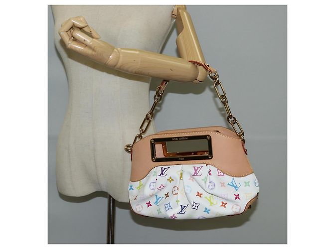 LOUIS VUITTON Schultertasche Judy PM Monogramm Multicolor Weiß M40257 Auth BA3564SAV - Ansicht 21