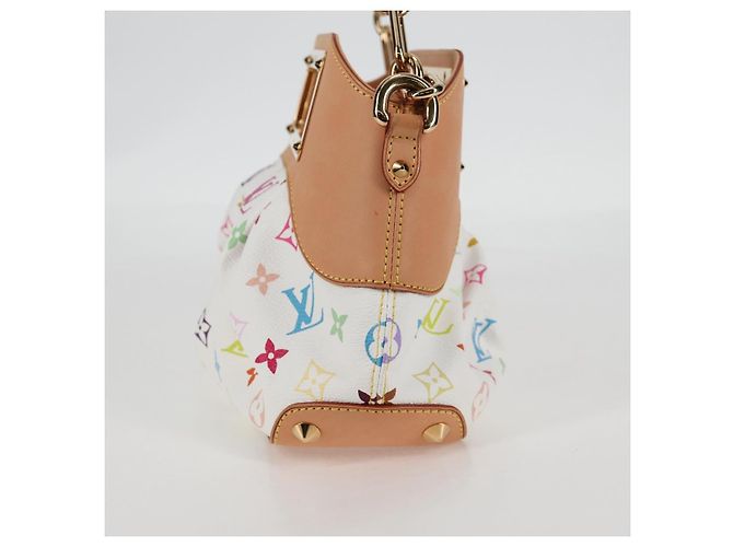 LOUIS VUITTON Schultertasche Judy PM Monogramm Multicolor Weiß M40257 Auth BA3564SAV - Ansicht 3