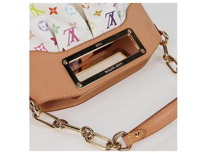 LOUIS VUITTON Schultertasche Judy PM Monogramm Multicolor Weiß M40257 Auth BA3564SAV - Ansicht 6