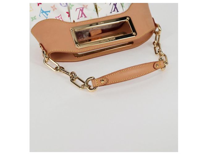 LOUIS VUITTON Schultertasche Judy PM Monogramm Multicolor Weiß M40257 Auth BA3564SAV - Ansicht 7