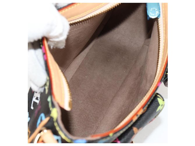 LOUIS VUITTON Bolsa de Mão Lodge PM Monograma Multicolorido Preto M40054 LV Auth 130195SV - vista 10