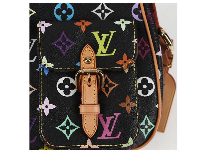 LOUIS VUITTON Bolsa de Mão Lodge PM Monograma Multicolorido Preto M40054 LV Auth 130195SV - vista 19