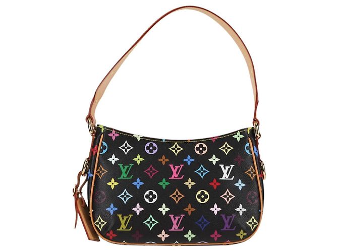 LOUIS VUITTON Bolsa de Mão Lodge PM Monograma Multicolorido Preto M40054 LV Auth 130195SV - vista 2
