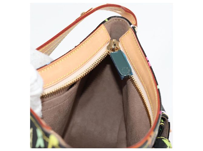 LOUIS VUITTON Bolsa de Mão Lodge PM Monograma Multicolorido Preto M40054 LV Auth 130195SV - vista 21