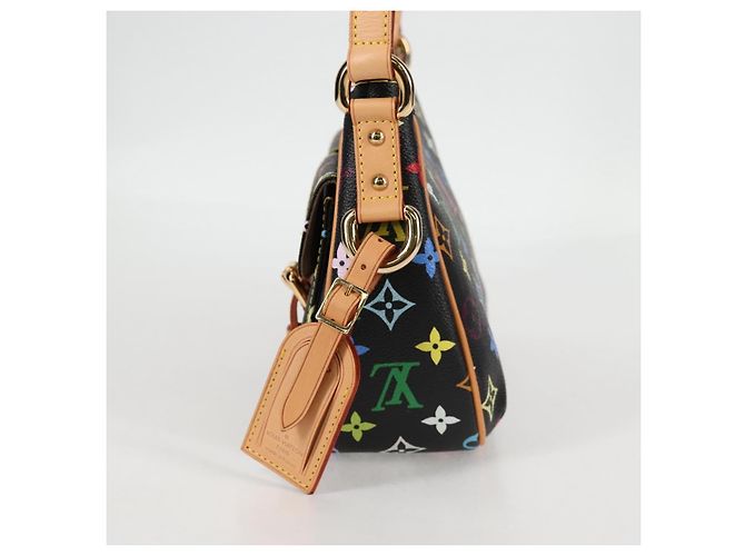 LOUIS VUITTON Bolsa de Mão Lodge PM Monograma Multicolorido Preto M40054 LV Auth 130195SV - vista 3