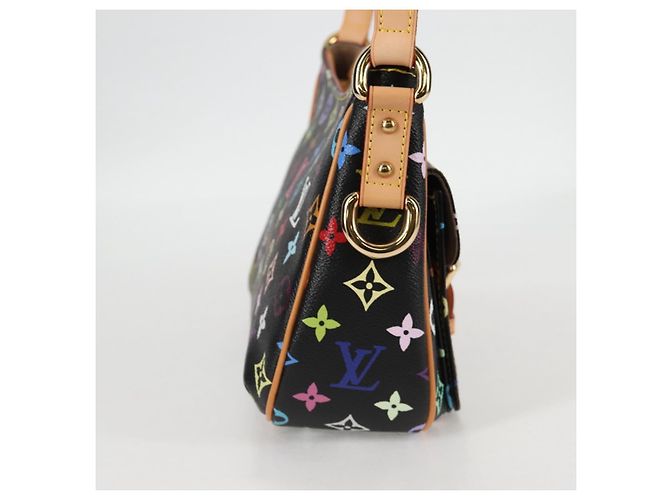 LOUIS VUITTON Bolsa de Mão Lodge PM Monograma Multicolorido Preto M40054 LV Auth 130195SV - vista 4