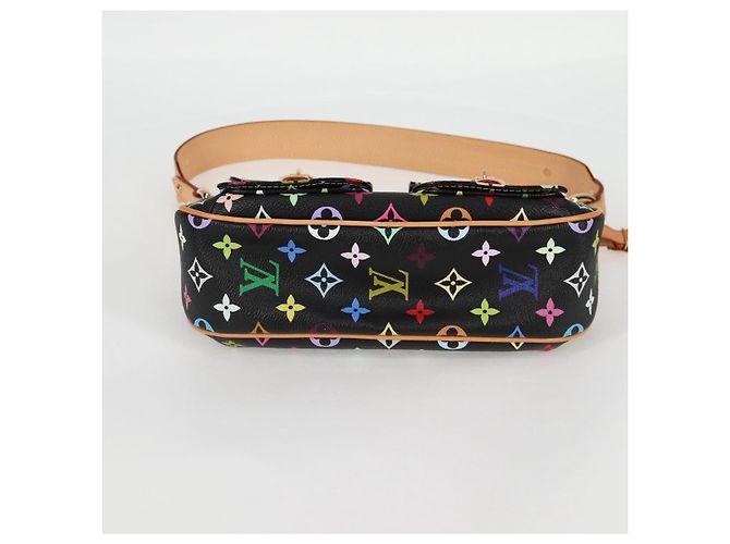 LOUIS VUITTON Bolsa de Mão Lodge PM Monograma Multicolorido Preto M40054 LV Auth 130195SV - vista 5