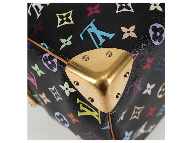 LOUIS VUITTON Handtasche Speedy 30 Monogram Multicolor Schwarz M92642 Auth 128856SAV - Ansicht 15