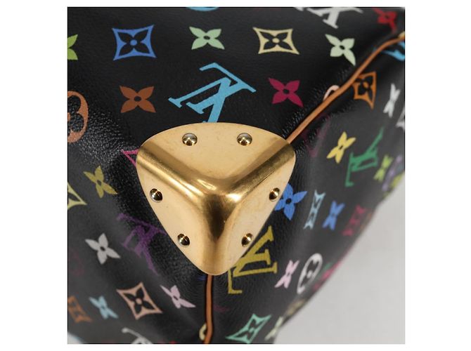 LOUIS VUITTON Handtasche Speedy 30 Monogram Multicolor Schwarz M92642 Auth 128856SAV - Ansicht 16