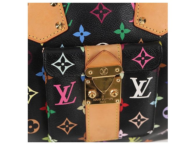 LOUIS VUITTON Handtasche Speedy 30 Monogram Multicolor Schwarz M92642 Auth 128856SAV - Ansicht 17